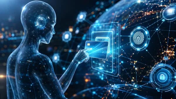 AI agent using a secure digital payment card within a global commerce network