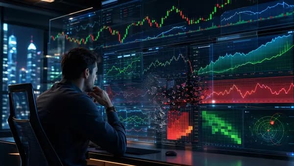 Trader reviewing backtesting charts and market data to identify weak trading strategies