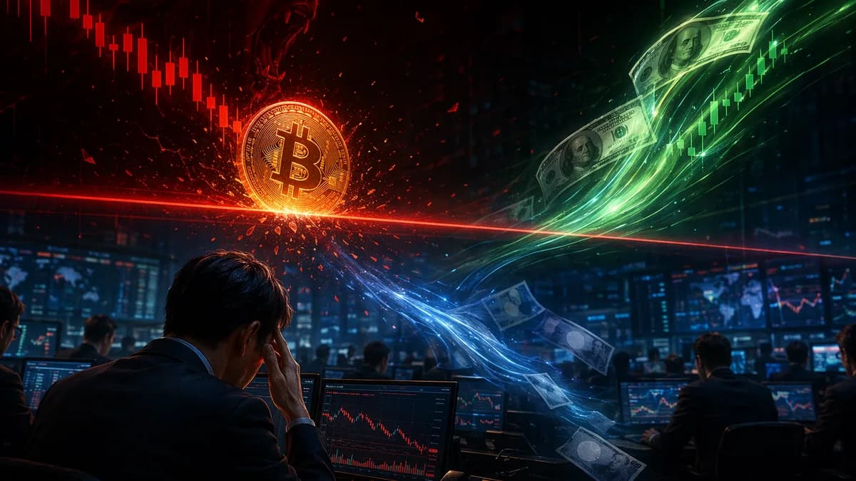 Bitcoin under pressure amid dollar strength and yen weakness on a tense crypto trading floor