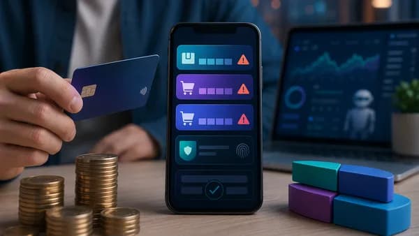 Debit card user comparing BNPL app risks, fees, autopay failures, and payment limits.