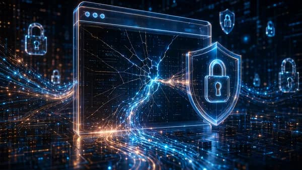 Generic browser security update with shields, locks, and repaired digital vulnerabilities