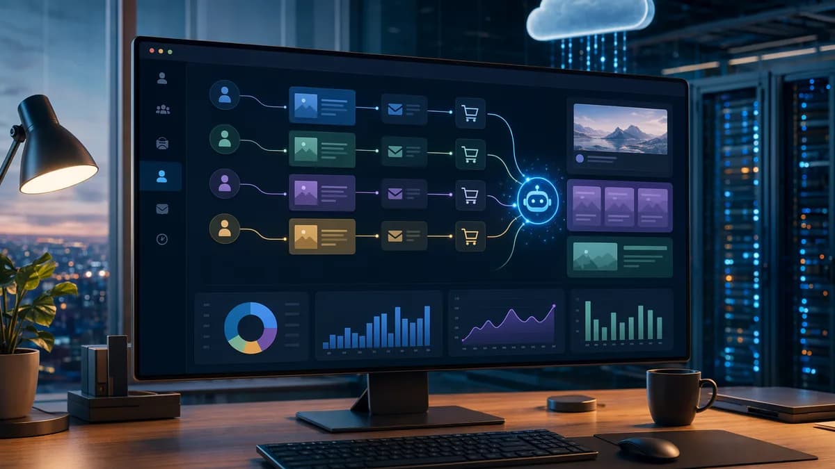 Creator email automation dashboard turning audience engagement into product sales