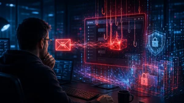 Cybersecurity phishing trap using fake AI workspace invites to steal protected data