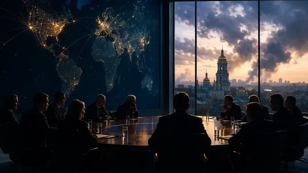 EU leaders meet amid Kyiv strike aftermath, world map connections and damaged historic religious site
