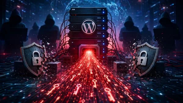 Cyberattack on a website server exposing secret keys through an unsecured API endpoint