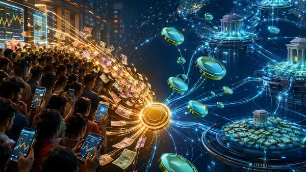 Indian crypto buyers accessing scarce stablecoin liquidity through digital finance apps.