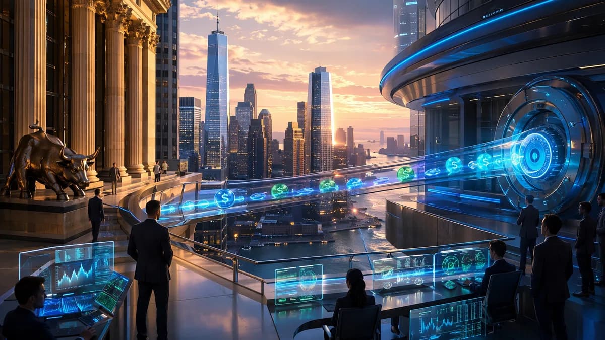 Institutional finance bridge linking crypto tokens, treasury cash, and exchange-traded product infrastructure.