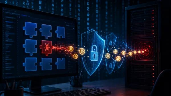 Malicious IDE plugin stealing AI API keys from a protected developer workstation