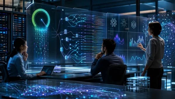 Enterprise AI lab weighing faster code model claims against uncertain benchmark validation.