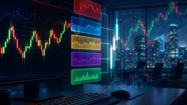 Forex trading desk visualizing hidden broker costs behind low spreads and commissions.