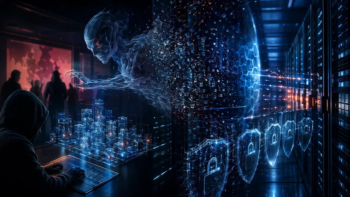 Ghostlike malware dissolves inside a protected corporate network as ransomware threats loom in the dark.
