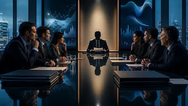 Regulatory scrutiny of private equity continuation vehicles in a modern finance boardroom.