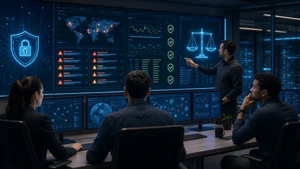 Lean cybersecurity team evaluating efficient SIEM alerts, compliance, cost control, and data protection.