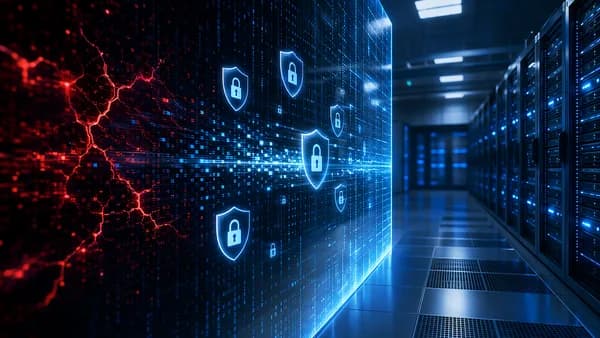 Secure data center with shields and locks protecting patched enterprise software vulnerabilities
