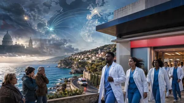Cuban doctors arrive at a Calabria hospital amid global political pressure and mapped connections.