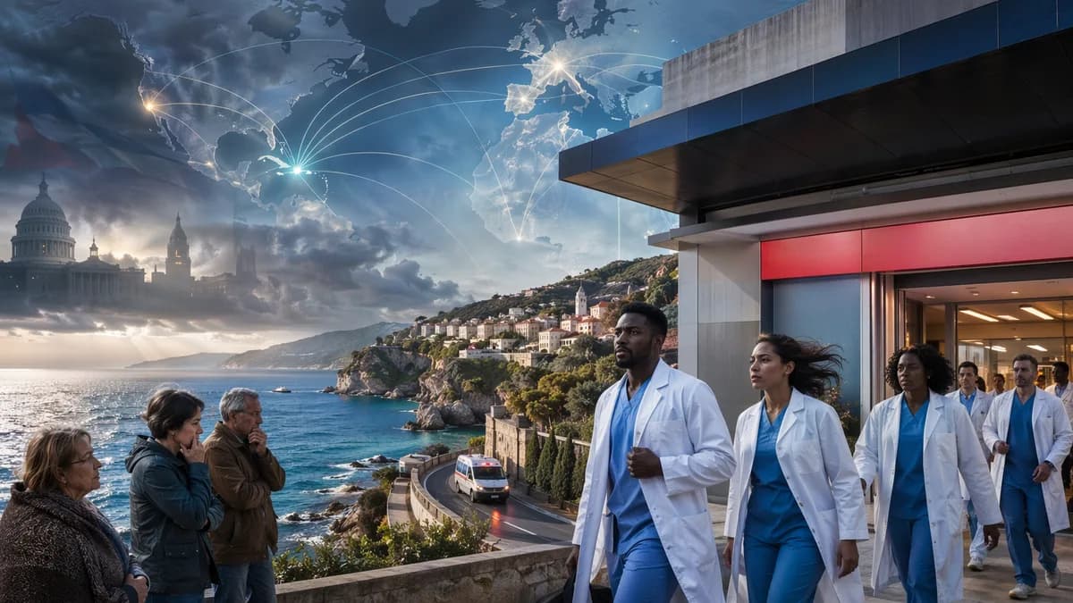 Cuban doctors arrive at a Calabria hospital amid global political pressure and mapped connections.