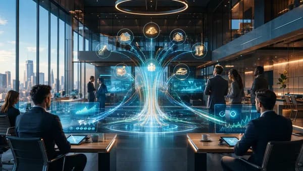 Advisors and digital asset flows converge on a modern wealth management fintech platform.