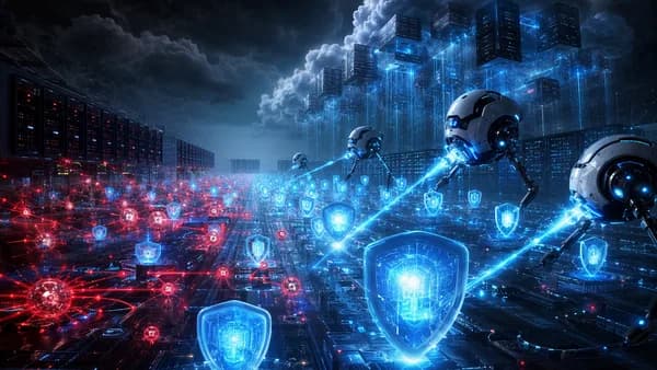 AI-driven cyber defense seals hundreds of vulnerabilities across a dark enterprise cloud network.