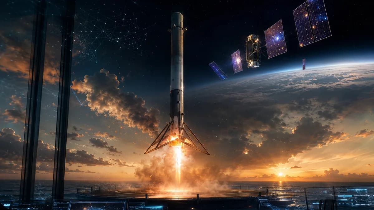 Reusable rocket booster fails landing burn as new broadband satellites deploy above Earth