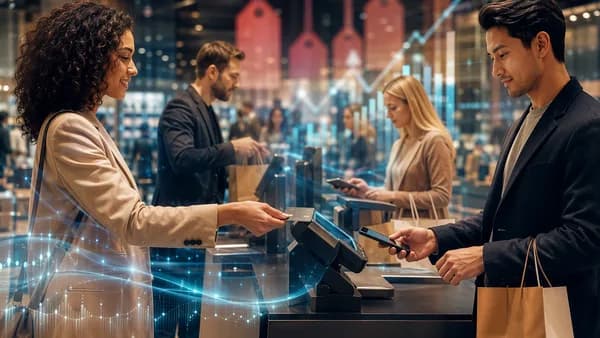 Consumers using digital payments at retail checkout amid inflation pressure