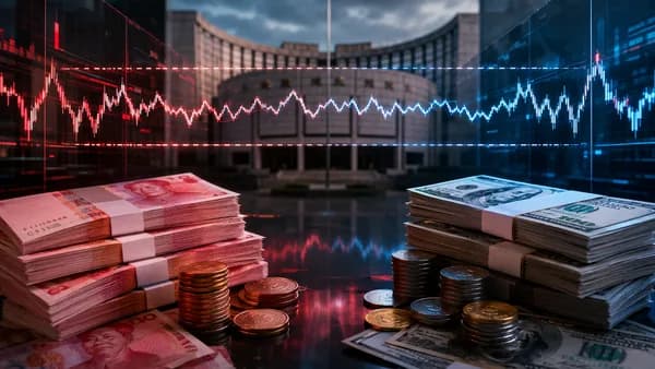 Yuan and dollar market standoff with sideways charts and central bank backdrop