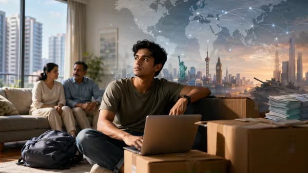 Young adult at home with parents as rising living costs reshape global independence trends