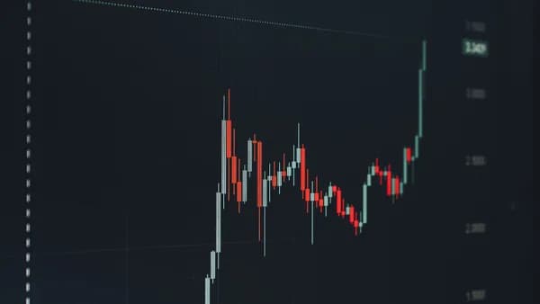 Analyzing a bullish financial chart highlighting a significant upward trend in the market.
