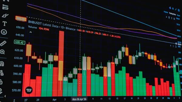 Detailed chart displaying cryptocurrency trading data and trends, ideal for financial analysis.