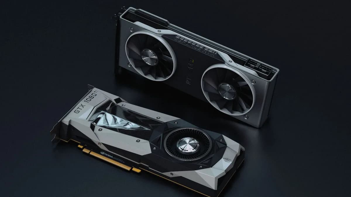 A close-up view of modern GPU units, ideal for gaming and tech visuals.