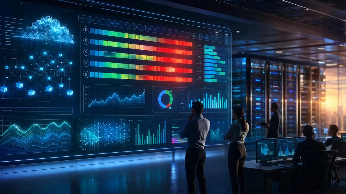 AI capacity planning dashboard exposing workload overload and staffing gaps in a modern SaaS operations room