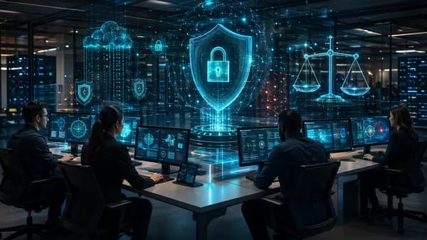 Mid-sized security team monitors threats with digital shields and controlled SIEM data flows.