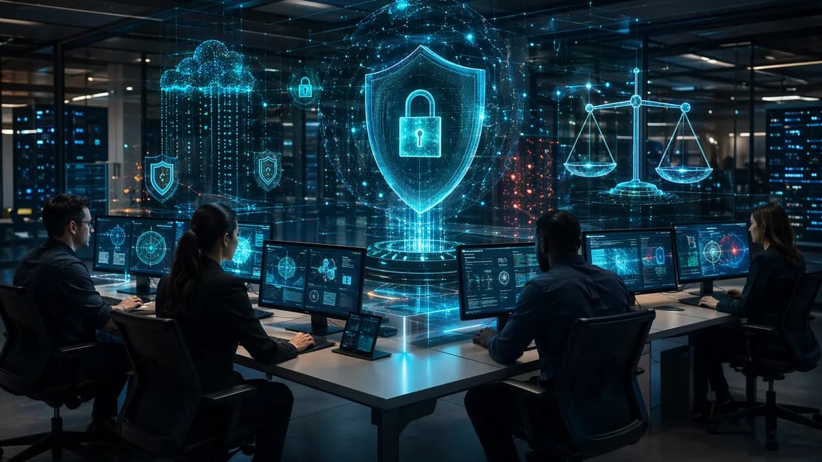 Mid-sized security team monitors threats with digital shields and controlled SIEM data flows.