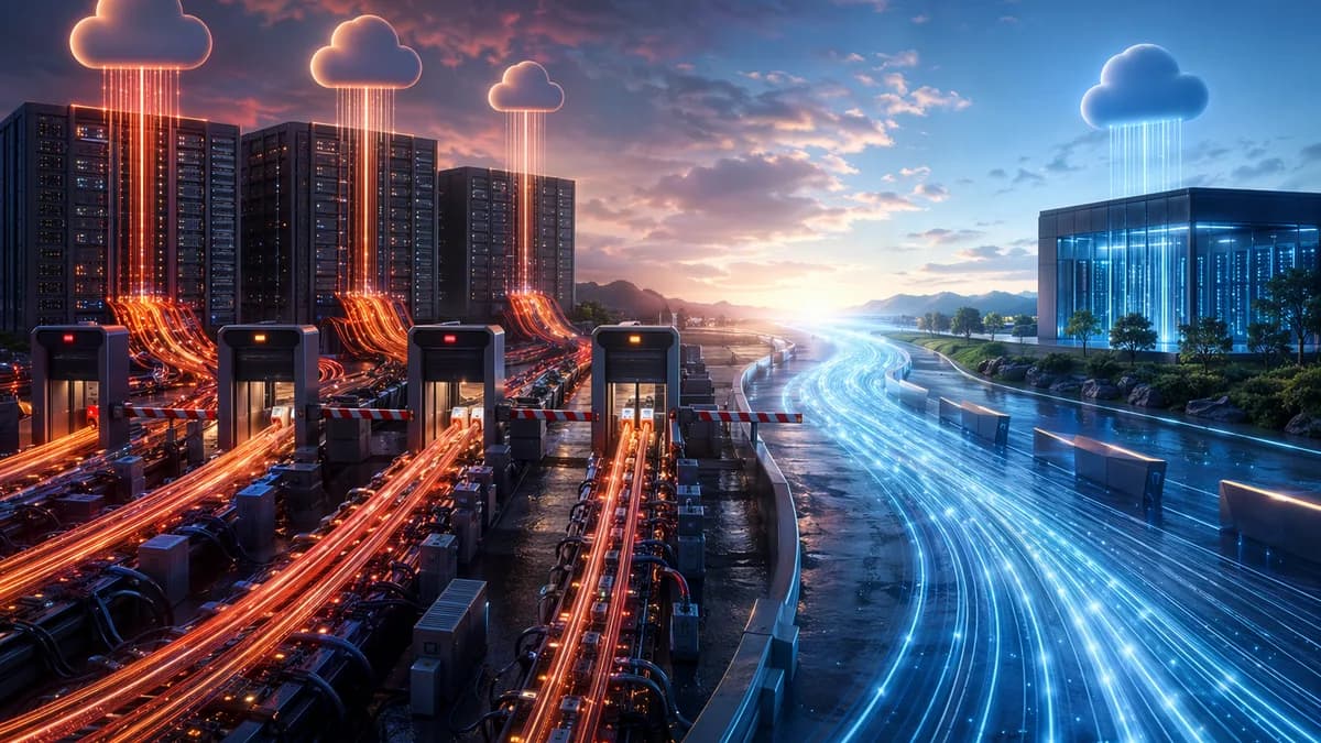 Cloud data centers with paid outbound data streams contrasted against free-flowing alternative storage infrastructure