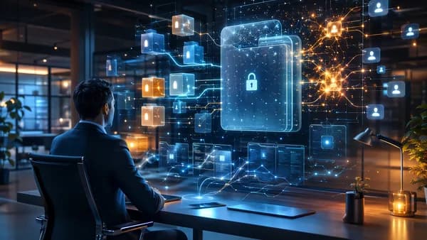 Secure startup data room workspace with encrypted files, AI networks, and investor diligence signals.