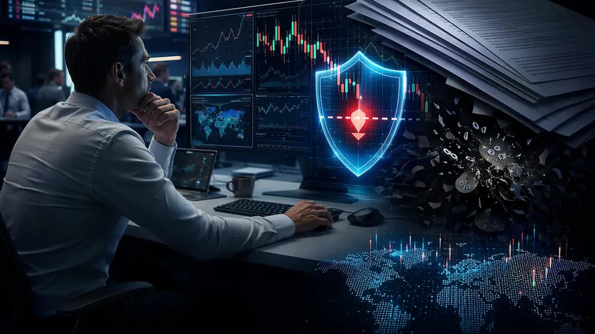 Trader studies forex risk dashboards as hidden fees lurk beneath contract pages and market charts.