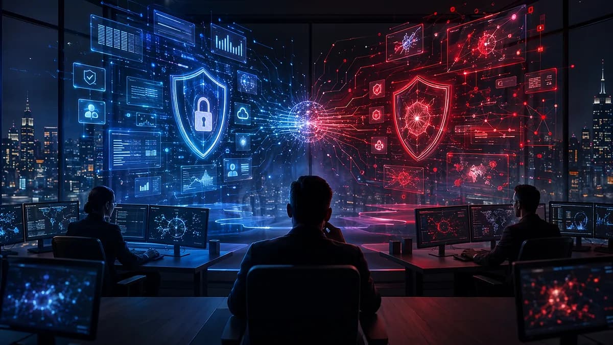 Enterprise SOC weighing SIEM log compliance against XDR speed and response in a dark cybersecurity setting.