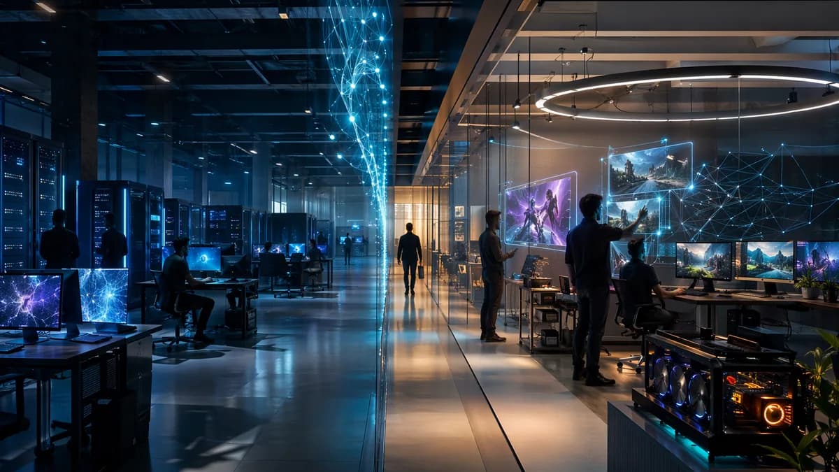 AI video lab separating from a larger tech hub into an independent startup environment.