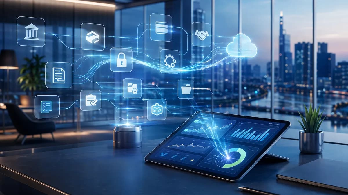 Enterprise banking marketplace with receivables automation and digital payment workflows