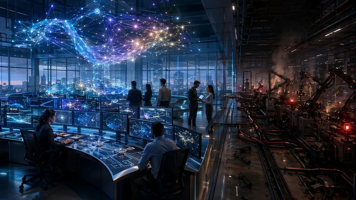 Enterprise AI orchestration hub showing stalled deployment workflows and neural network systems.