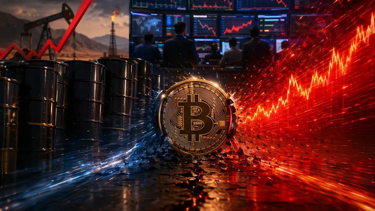 Bitcoin market under pressure as oil surge and inflation fears hit crypto liquidity
