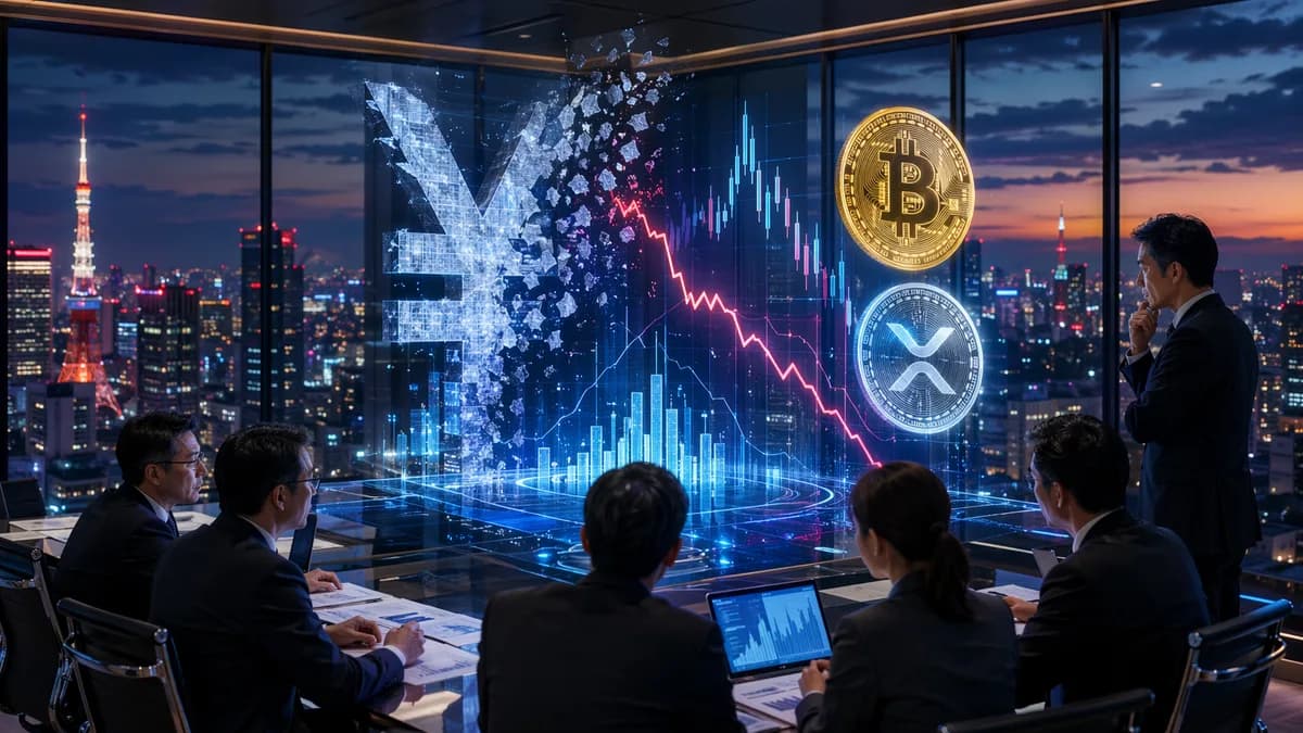 Tokyo executives weigh bitcoin and XRP hedges as yen pressure drives crypto treasury risk.