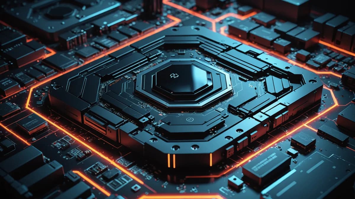 A fractured digital shield leaking ultraviolet and infrared light on a dark circuit board, symbolizing compromised data security.
